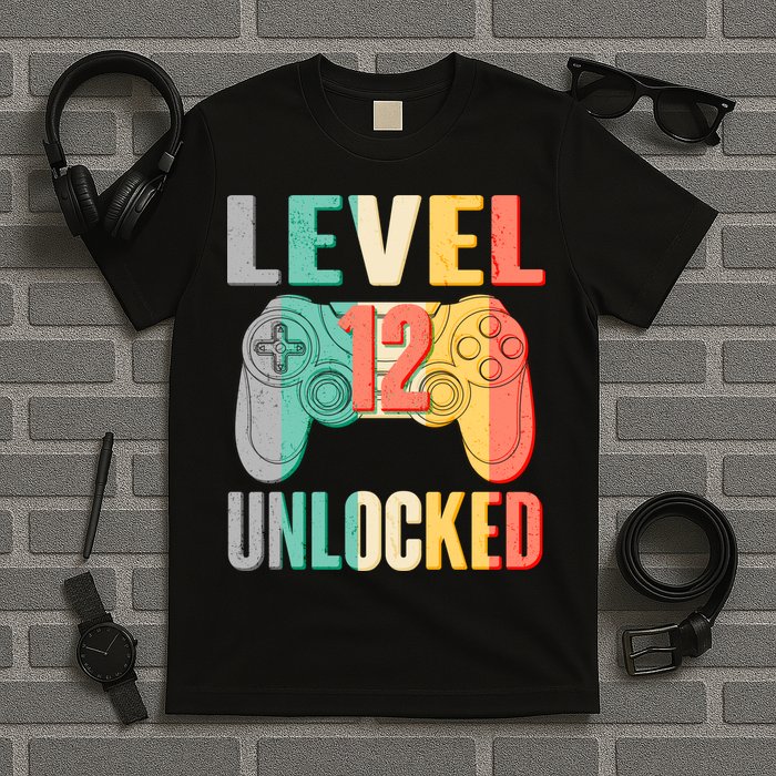 Level 12 Unlocked Twelve Years Old  T-Shirt