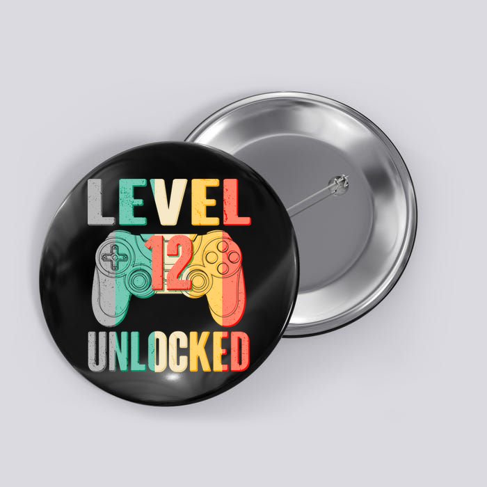 Level 12 Unlocked Twelve Years Old  Button