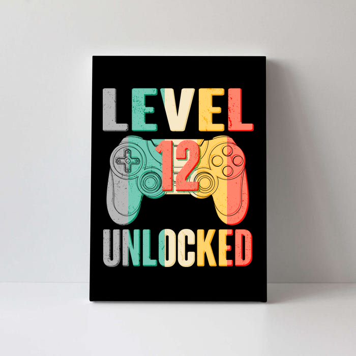 Level 12 Unlocked Twelve Years Old  Canvas