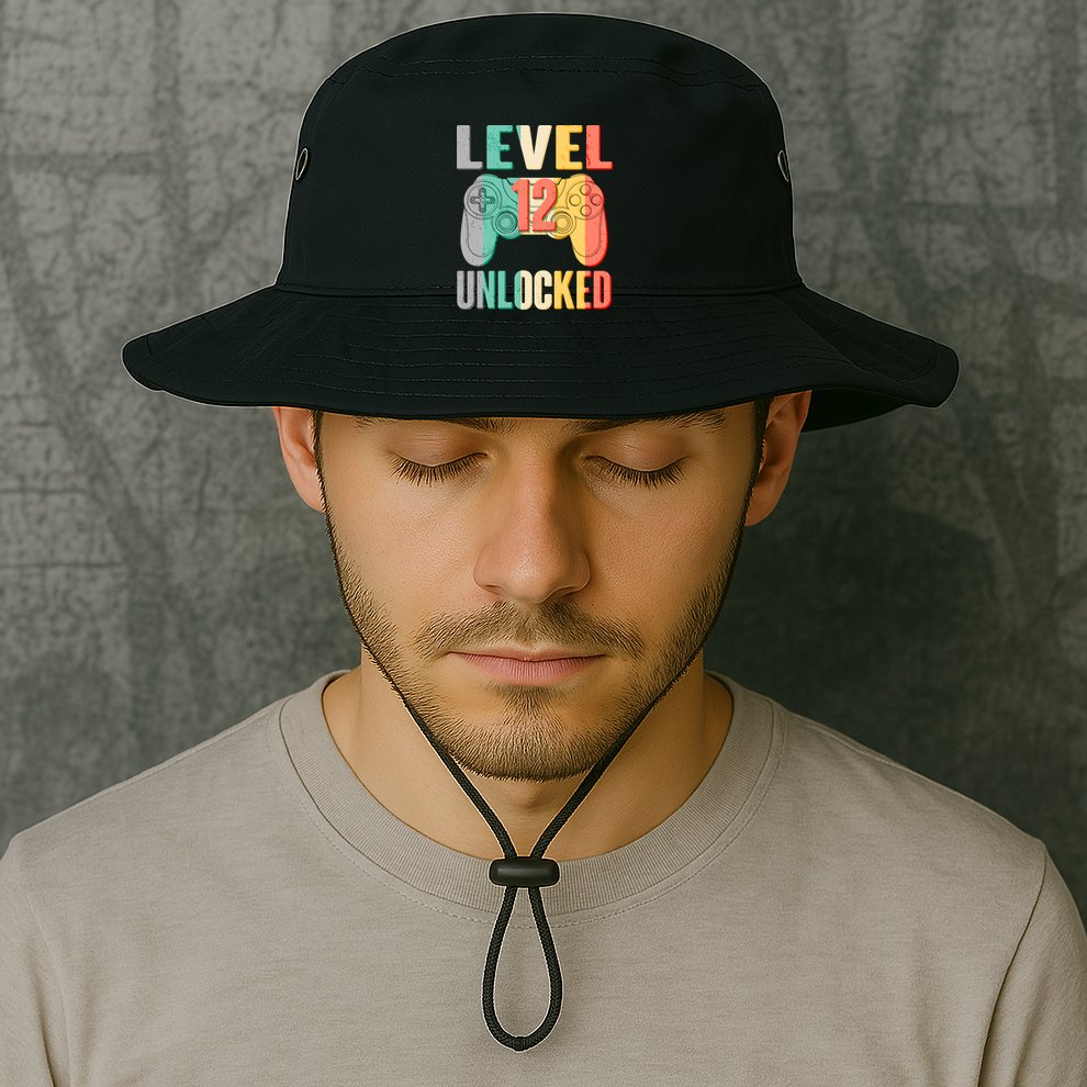 Level 12 Unlocked Twelve Years Old  Bucket Hat