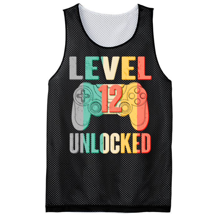 Level 12 Unlocked Twelve Years Old  Mesh Reversible Basketball Jersey Tank