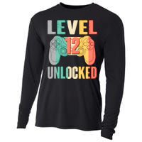 Level 12 Unlocked Twelve Years Old  Cooling Performance Long Sleeve Crew