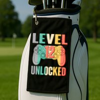 Level 12 Unlocked Twelve Years Old  Golf Towel