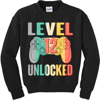 Level 12 Unlocked Twelve Years Old  Kids Sweatshirt