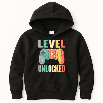 Level 12 Unlocked Twelve Years Old  Kids Hoodie
