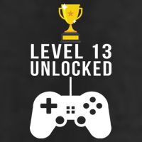 Level 13 Unlocked Official Teenager 7 Panel Mesh Trucker Snapback Hat
