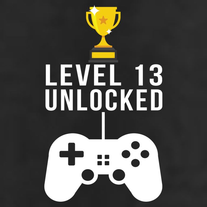 Level 13 Unlocked Official Teenager 7 Panel Mesh Trucker Snapback Hat