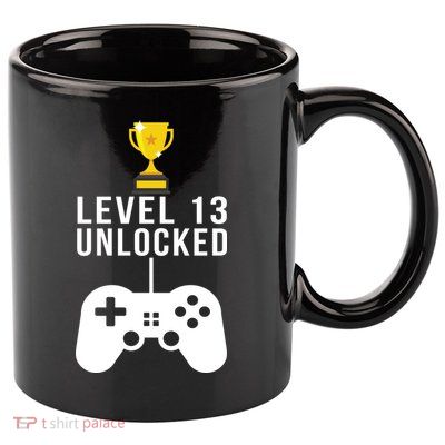 Level 13 Unlocked Official Teenager 11oz C Handle Ceramic Mug