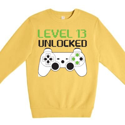 Level 13 Unlocked Teenager Premium Crewneck Sweatshirt