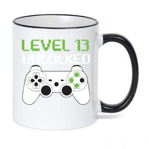 Level 13 Unlocked Teenager 11oz Black Color Changing Mug