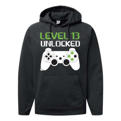 Level 13 Unlocked Teenager Performance Fleece Hoodie