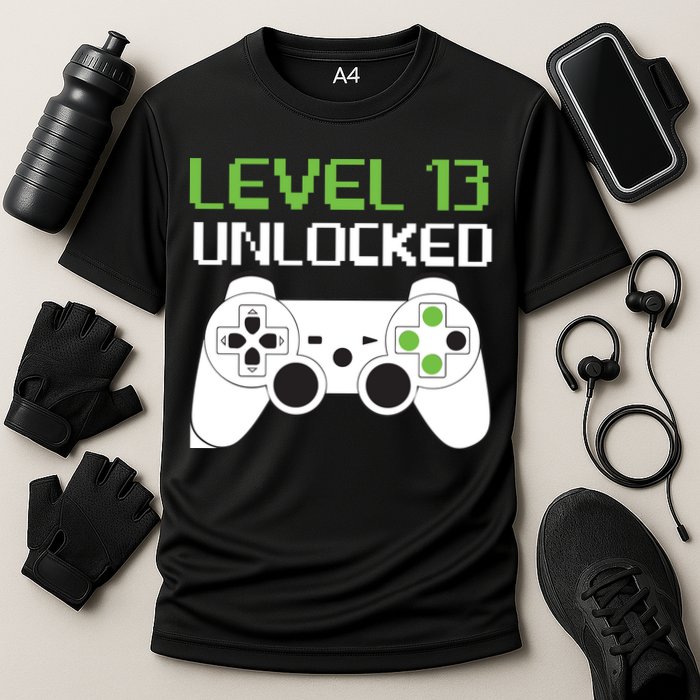 Level 13 Unlocked Teenager Cooling Performance Crew T-Shirt