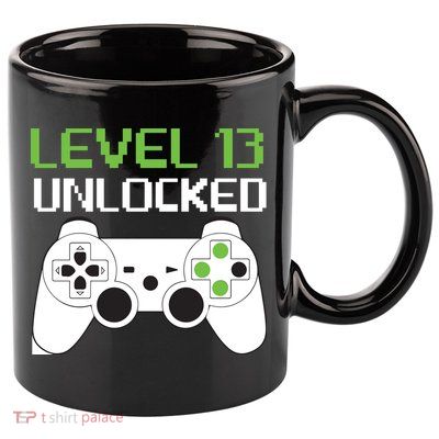 Level 13 Unlocked Teenager 11oz C Handle Ceramic Mug
