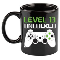 Level 13 Unlocked Teenager 11oz C Handle Ceramic Mug