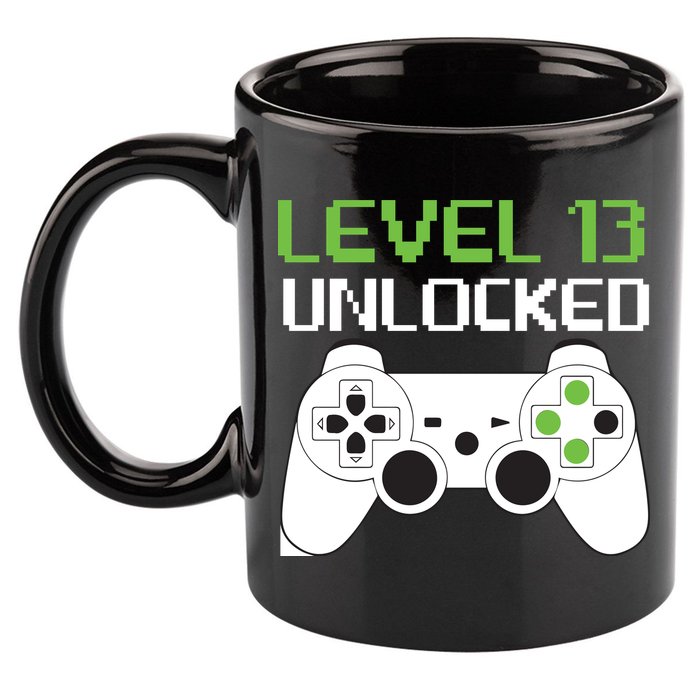 Level 13 Unlocked Teenager 11oz C Handle Ceramic Mug