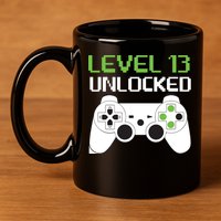 Level 13 Unlocked Teenager 11oz C Handle Ceramic Mug