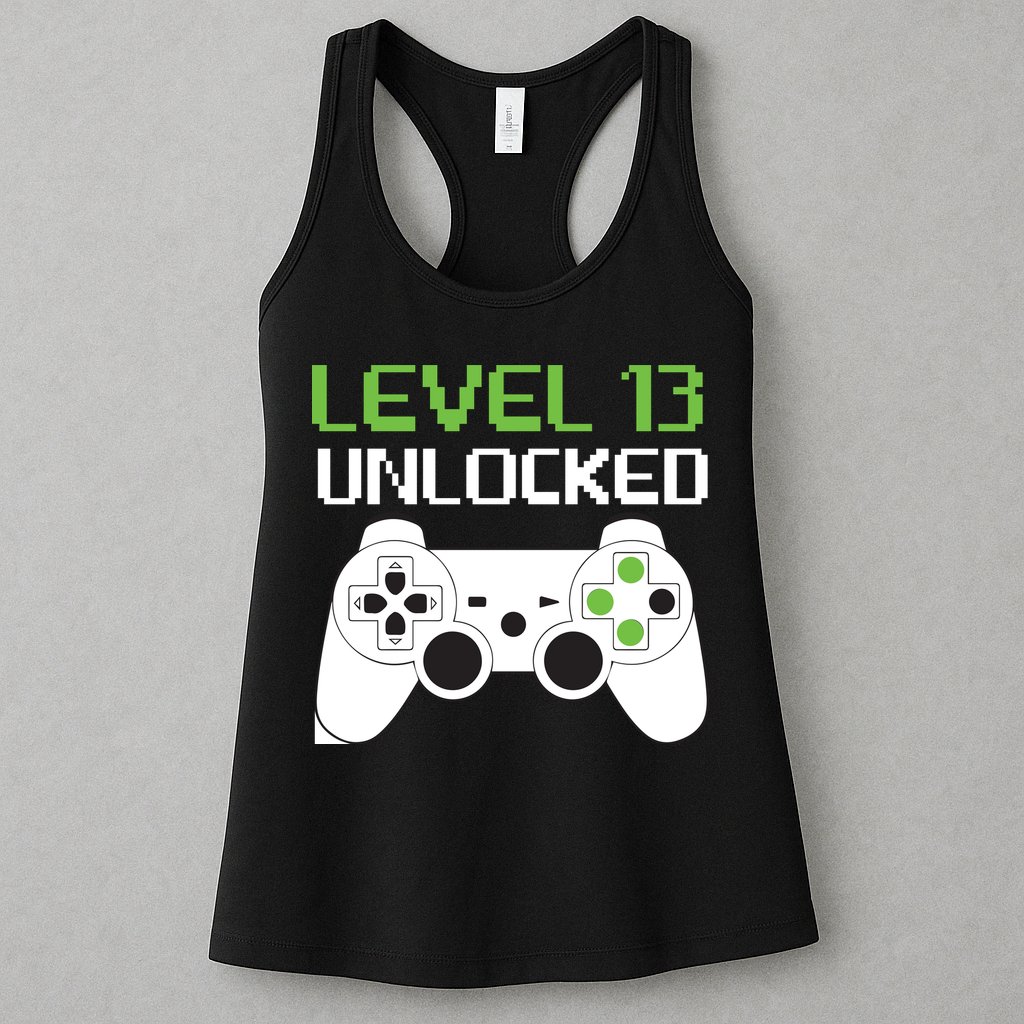 Level 13 Unlocked Teenager Womens Tank Top