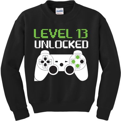 Level 13 Unlocked Teenager Kids Sweatshirt