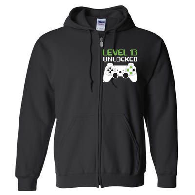 Level 13 Unlocked Teenager Full Zip Hoodie