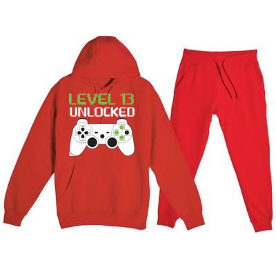 Level 13 Unlocked Teenager Premium Hooded Sweatsuit Set