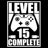 Level 15 Complete Video Gamer 15th Birthday Bucket Hat