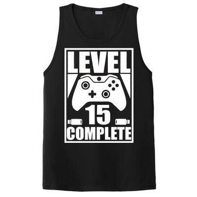 Level 15 Complete Video Gamer 15th Birthday PosiCharge Competitor Tank