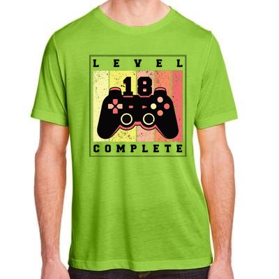 Level 18 Complete Gaming 18th Birthday Adult ChromaSoft Performance T-Shirt