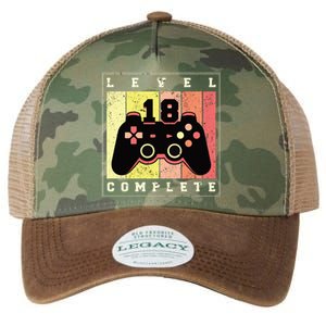 Level 18 Complete Gaming 18th Birthday Legacy Tie Dye Trucker Hat