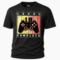 Level 18 Complete Gaming 18th Birthday Cooling Performance Crew T-Shirt