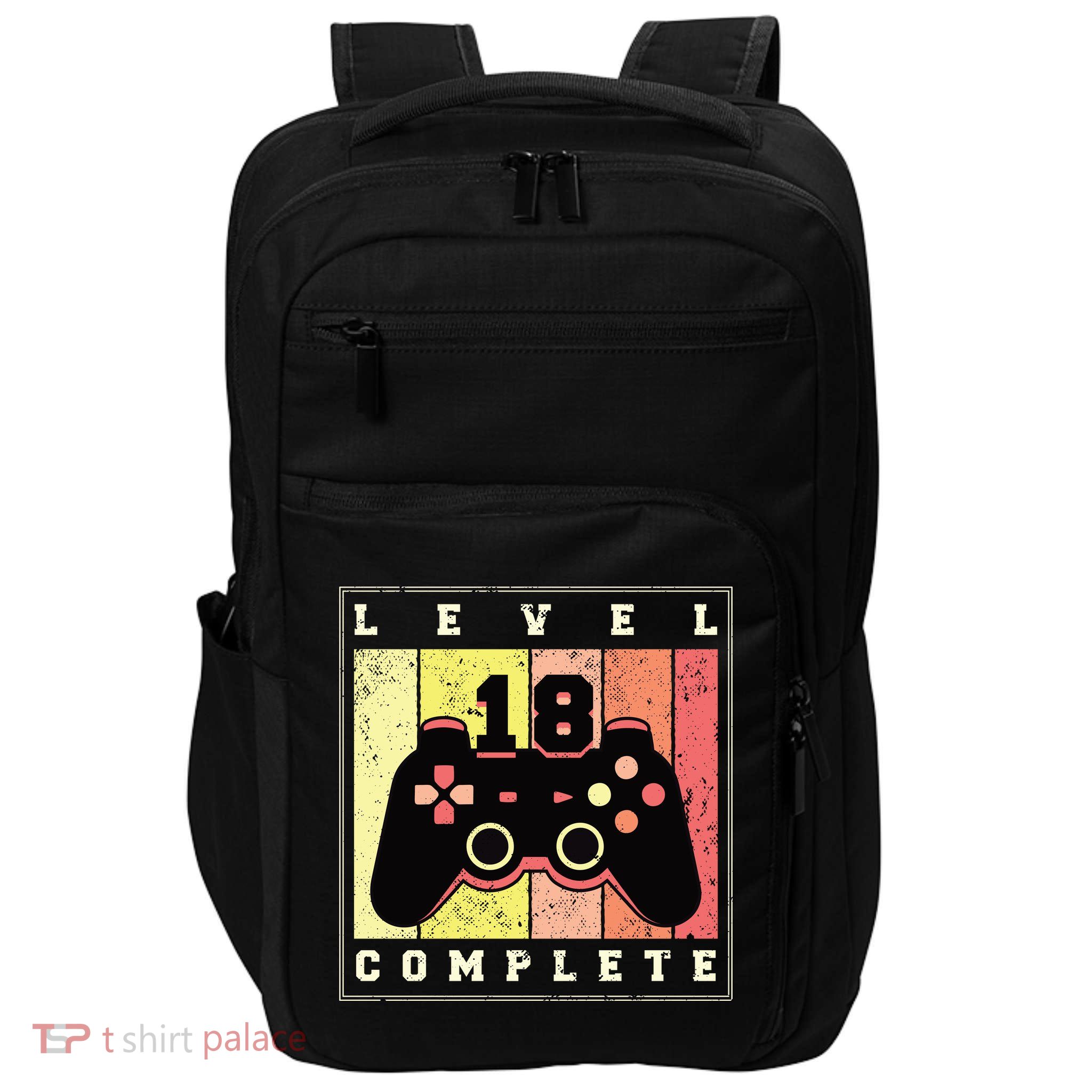 Level 18 Complete Gaming 18th Birthday Impact Tech Backpack
