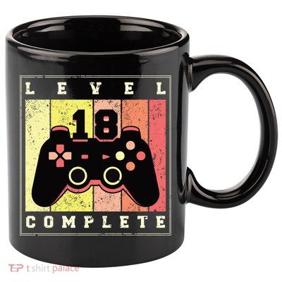 Level 18 Complete Gaming 18th Birthday 11oz C Handle Ceramic Mug