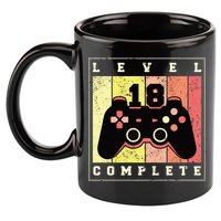 Level 18 Complete Gaming 18th Birthday 11oz C Handle Ceramic Mug