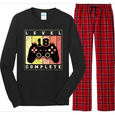 Level 18 Complete Gaming 18th Birthday Long Sleeve Pajama Set