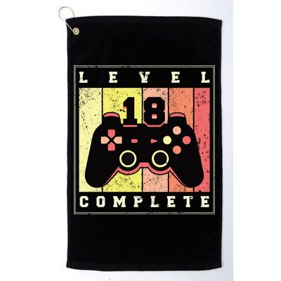 Level 18 Complete Gaming 18th Birthday Golf Towel