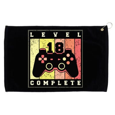 Level 18 Complete Gaming 18th Birthday Grommeted Golf Towel