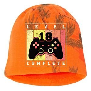 Level 18 Complete Gaming 18th Birthday Kati - Camo Knit Beanie