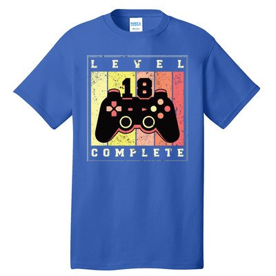 Level 18 Complete Gaming 18th Birthday Tall T-Shirt