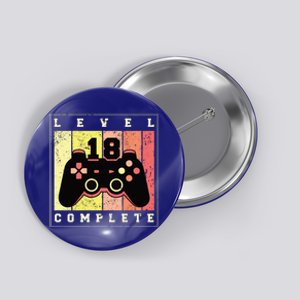 Level 18 Complete Gaming 18th Birthday Button