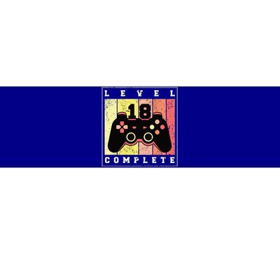 Level 18 Complete Gaming 18th Birthday Bumper Sticker