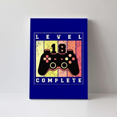 Level 18 Complete Gaming 18th Birthday Canvas