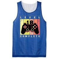 Level 18 Complete Gaming 18th Birthday Mesh Reversible Basketball Jersey Tank