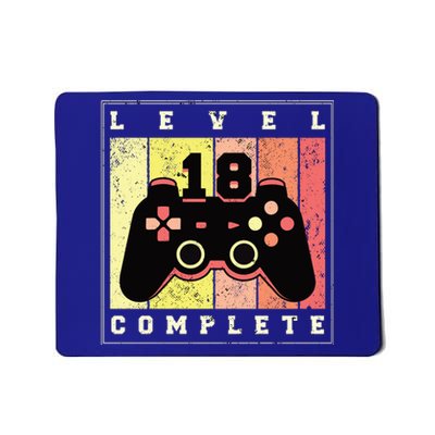 Level 18 Complete Gaming 18th Birthday Mousepad