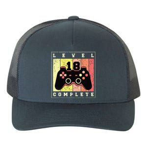 Level 18 Complete Gaming 18th Birthday Yupoong Adult 5-Panel Trucker Hat