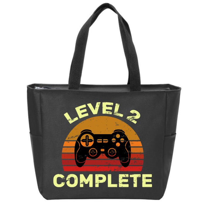 Level 2 Complete Vintage Celebrate 2nd Wedding Zip Tote Bag