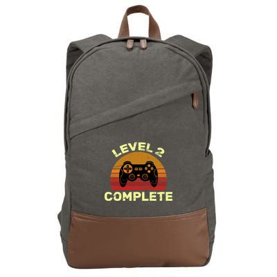 Level 2 Complete Vintage Celebrate 2nd Wedding Cotton Canvas Backpack
