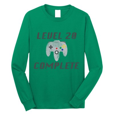 Level 20 Complete 20th Birthday Long Sleeve Shirt