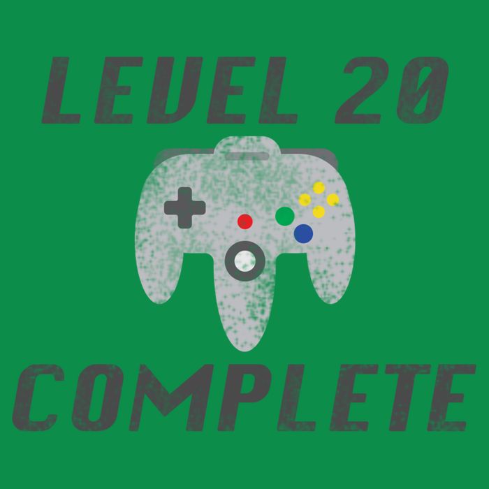 Level 20 Complete 20th Birthday T-Shirt