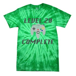 Level 20 Complete 20th Birthday Tie-Dye T-Shirt