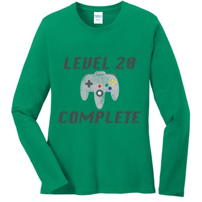 Level 20 Complete 20th Birthday Ladies Long Sleeve Shirt