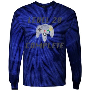 Level 20 Complete 20th Birthday Tie-Dye Long Sleeve Shirt